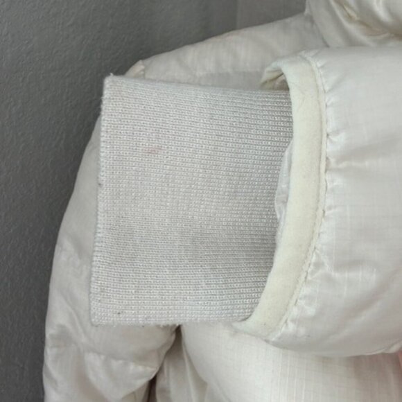 J CREW Ivory Cream Lightweight Down Puffer Winter Jacket Coat XS - Picture 12 of 15